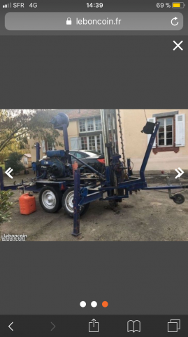 Machine de forage artisanale