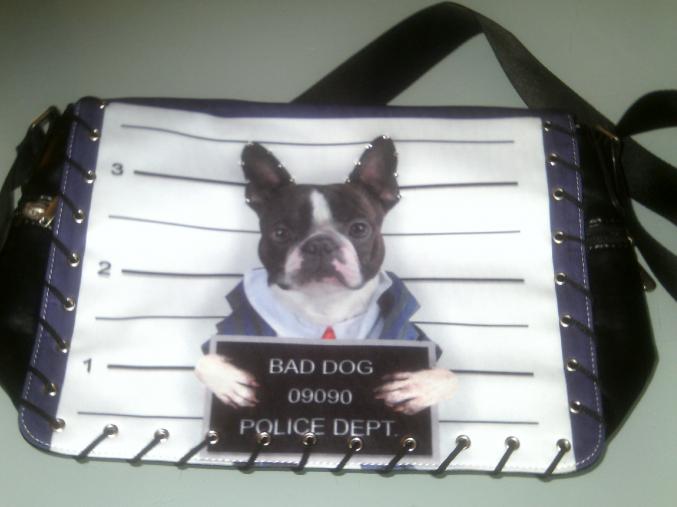 Idée cadeau - jolis sacs a mains " bouledogue français "