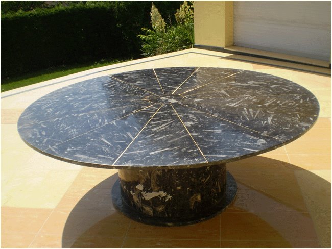 Artisanat du marbre fossilisé