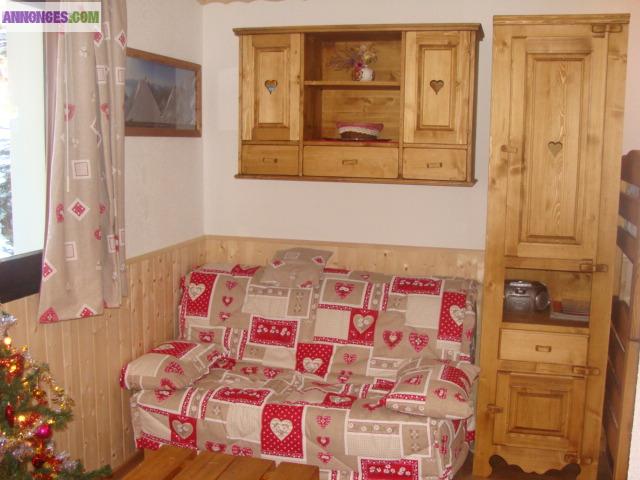 Studio 4p,pied des pistes les Menuires 3 VALLEES