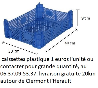 Caissettes plastique emboitable