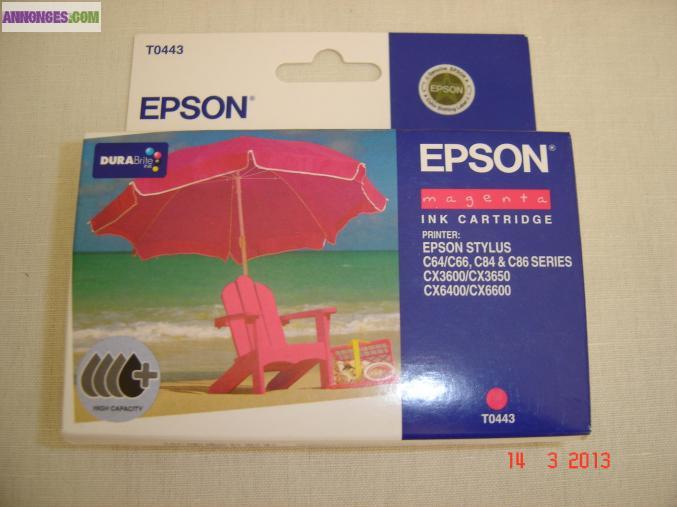 Cartouches d'encre pour imprimante jet d'encre EPSON