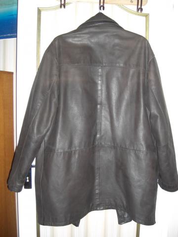 VESTE HOMME EN CUIR MARRON SKINER‘S taille 54