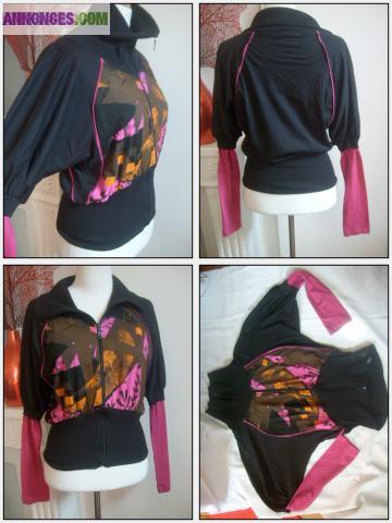 Gilet/Sweat/Tunique stretch LOCA SABIDURIA Ts 36/38*comme 9