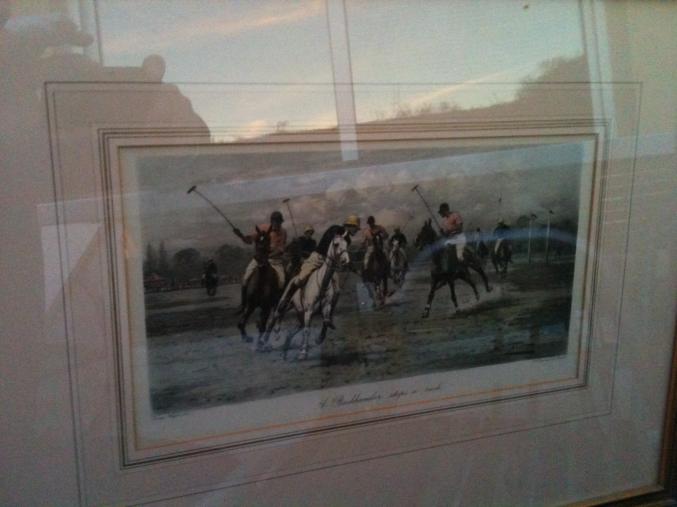 Lot de 4 lithos Anglaises "Sport Polo" 19ème siècle