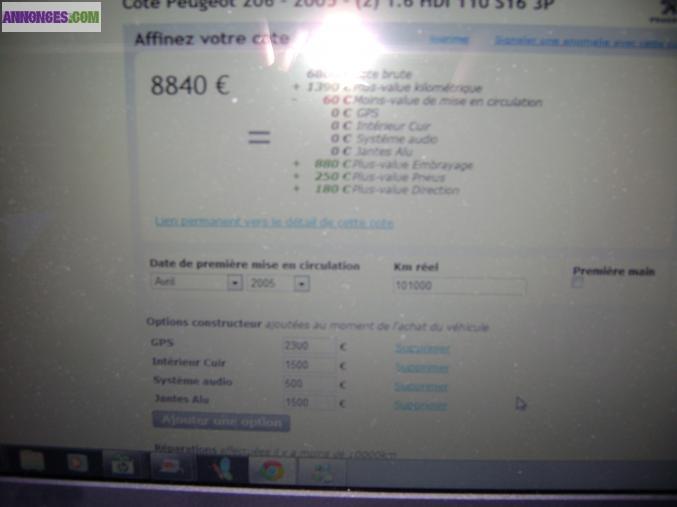 A voir superbe 206 s16 etat neuf 