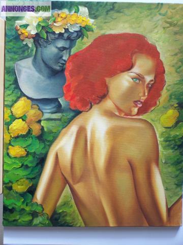 Réalisation le portrait, copie, fresque