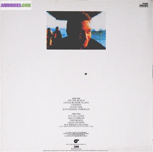 DISQUE VINYLE CHRIS REA "ON THE BEACH"