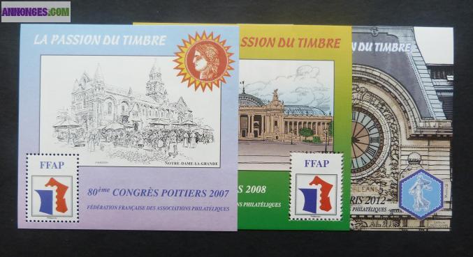 Blocs FFAP du n°1 de 2007 au n°6 de 2012
