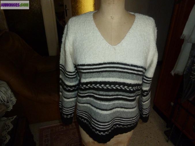 Marinière tricotée main