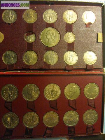 Coffret"ESSAI" (23 pieces essais)colonnies francaises