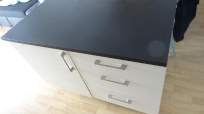 Îlot cuisine blanc bon état