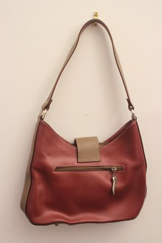 Sac à main Lancaster vieux rose et beige