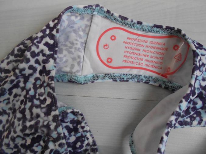 Maillot de bain FEMME bleu florale T 40 - T 85B - 90B NEUF