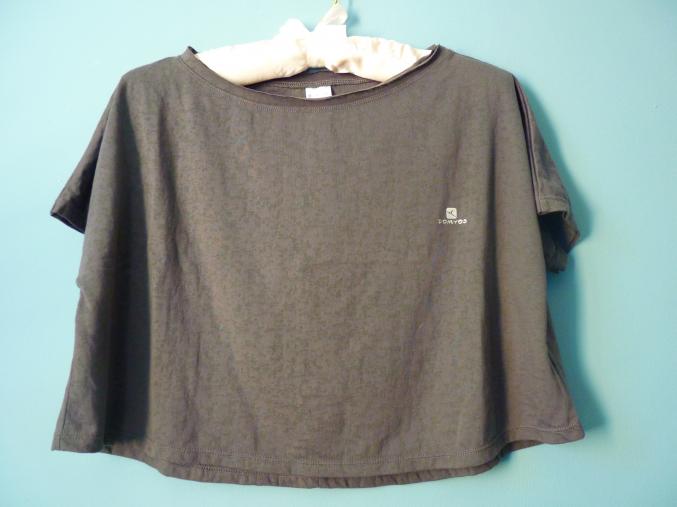 T-shirt Fille Domyos 12 ans gris sport TBE 