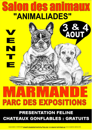 Salont du chiot et du chaton 3 et 4 Aout Marmande