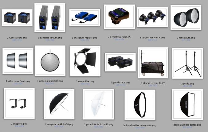 2 GENERATEURS FLASH HENSEL sur batterie + accessoires