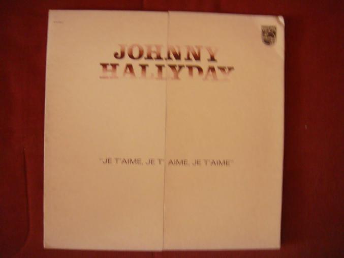 Disque vinyl 33 tours "Je t'aime,je t'aime,je t'aime" de J. HALLYDAY
