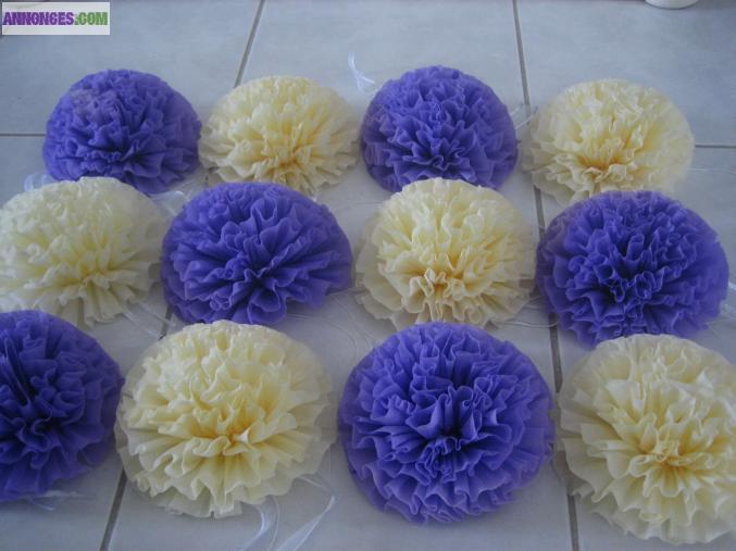 Mariage Lot fleurs de bancs d'église ou déco