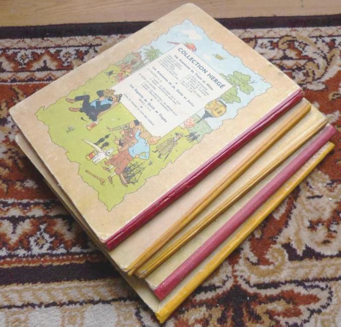LOT ALBUM TINTIN  ED  ORIGINALE  COTE + 1200 €