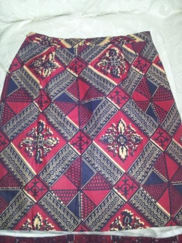 Superbe Jupe en wax motifs ethniques