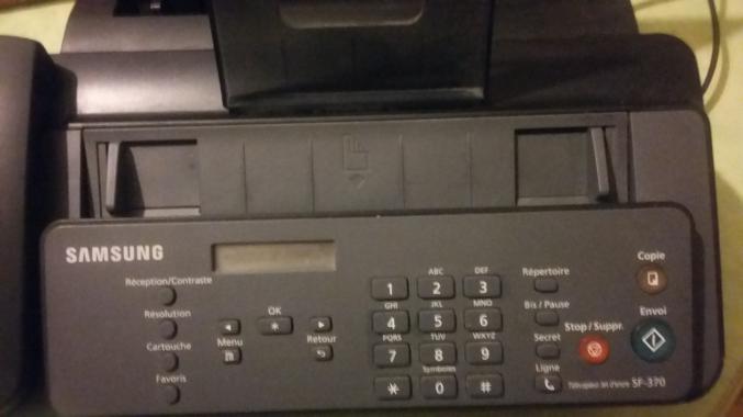 Tèlèphone fax a jet encre