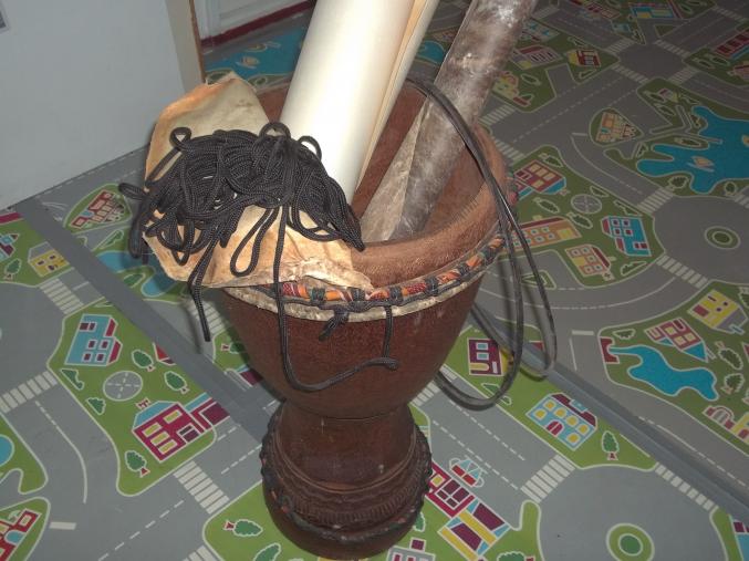 Réparation peaux djembé