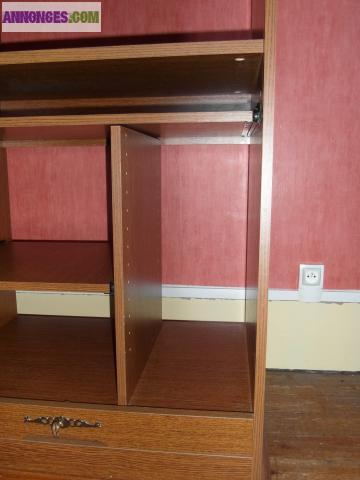 Meuble pour ordinateur en chêne