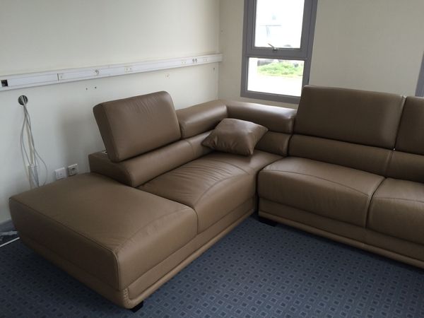 Canapé angle cuir