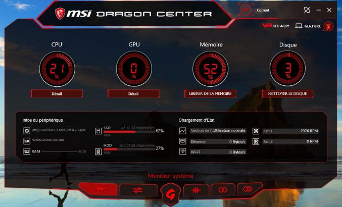 PC Portable Gamer MSI GL63 8RE GTX1060