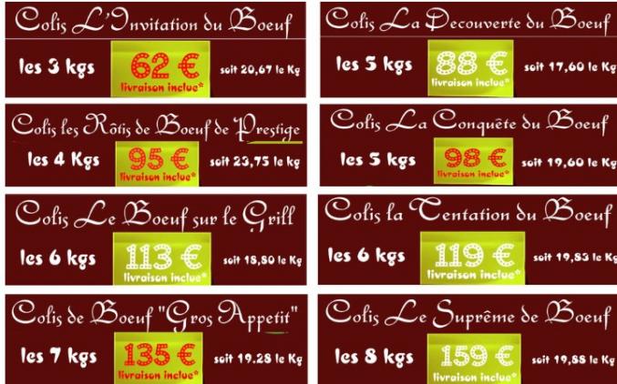 Colis de Bœuf 