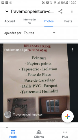 Travaux de rénovation peinture