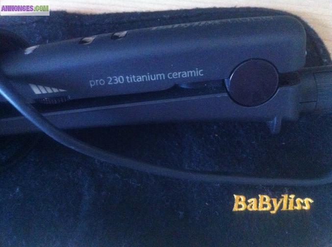 Fer a lisser Babyliss nano paris pros 230 titanium céramic