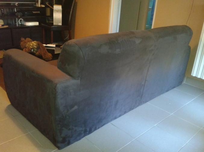 Canapé Fixe Tissus Anthracite