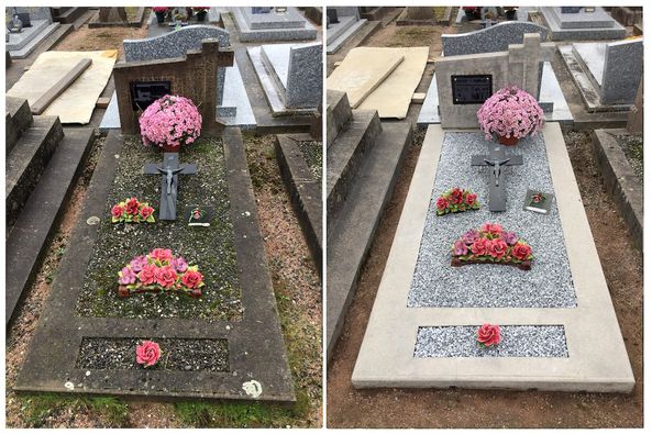 Nettoyage pierre tompbale