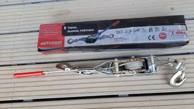 Treuil manuel portable 1 tonne
