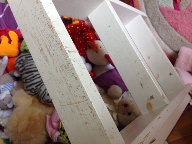 Lit superposé en pin 90 x 190 cm, lasuré Blanc