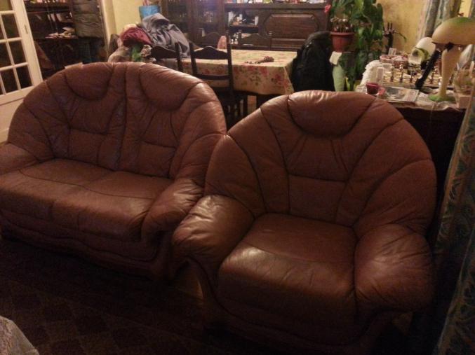 Canapé cuir 6 places