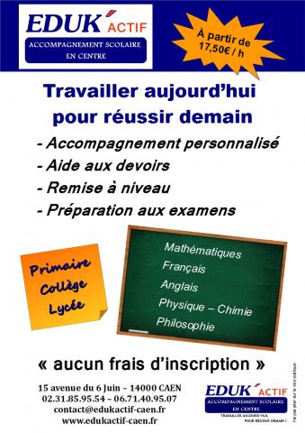 Soutien scolaire maths, physique-chimie, ang