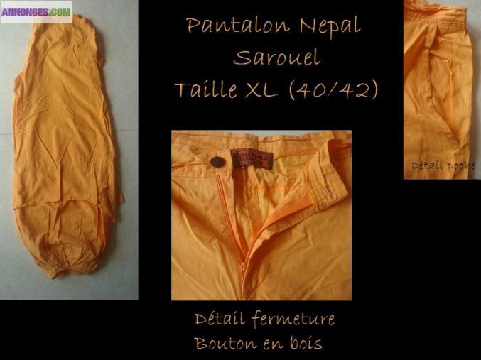 Sarouel ethnique pour femme ou homme mixte