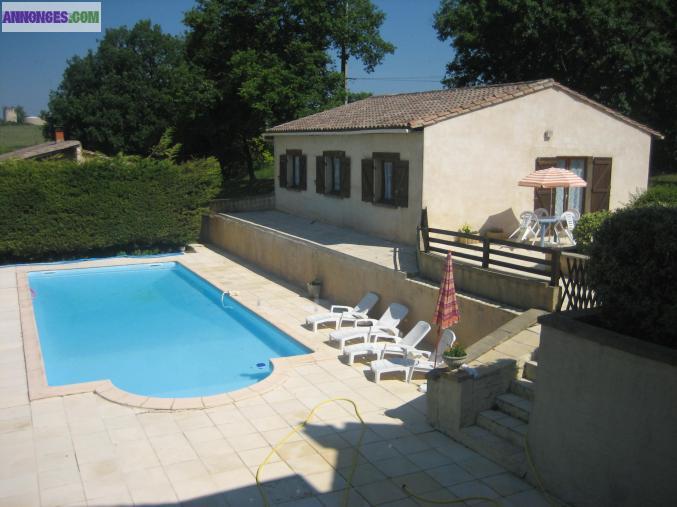 Maison 5p avec piscine privée
