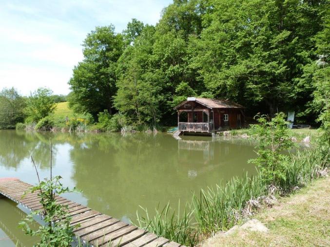 CABANE DANS LES BOIS sur étang privé 