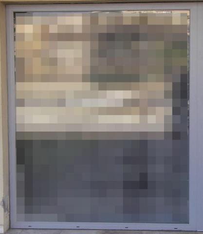 Baie vitrée fixe ou vitrine 2m20 x 1m85