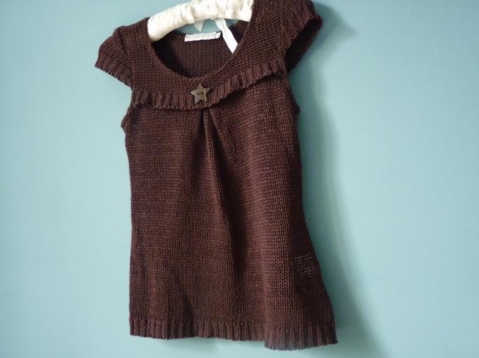 Haut Cache Cache 36 S Femme Marron TBE