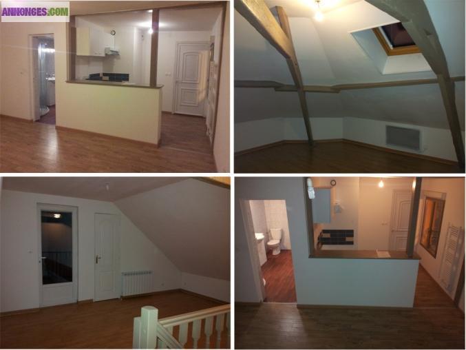 Loue APT F3 80 m² 8 pièces + terrasse