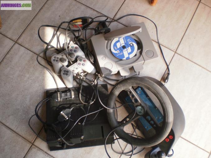 Play station 1 avec volant