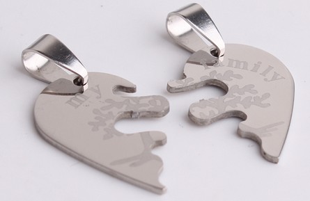 Médaille gravée avec textes et photos personnelles