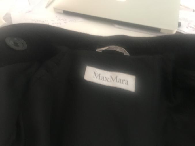 Manteau femme noir Max Mara