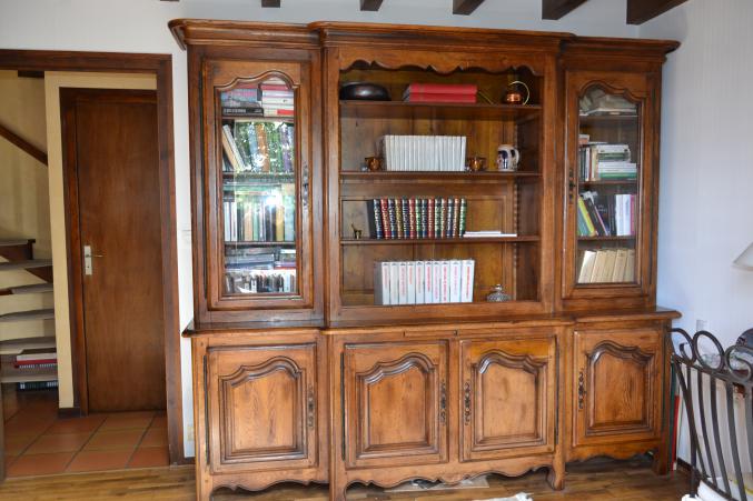 Bibliotheque chêne massif