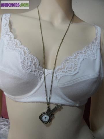 Montre Pendentif ou Gousset Motif Guitare